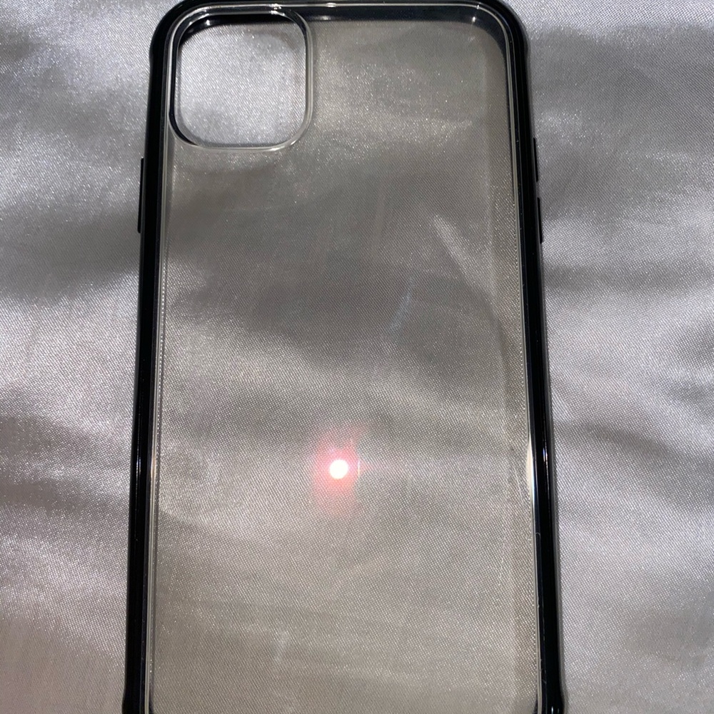 iPhone 11 clear and black boarder case